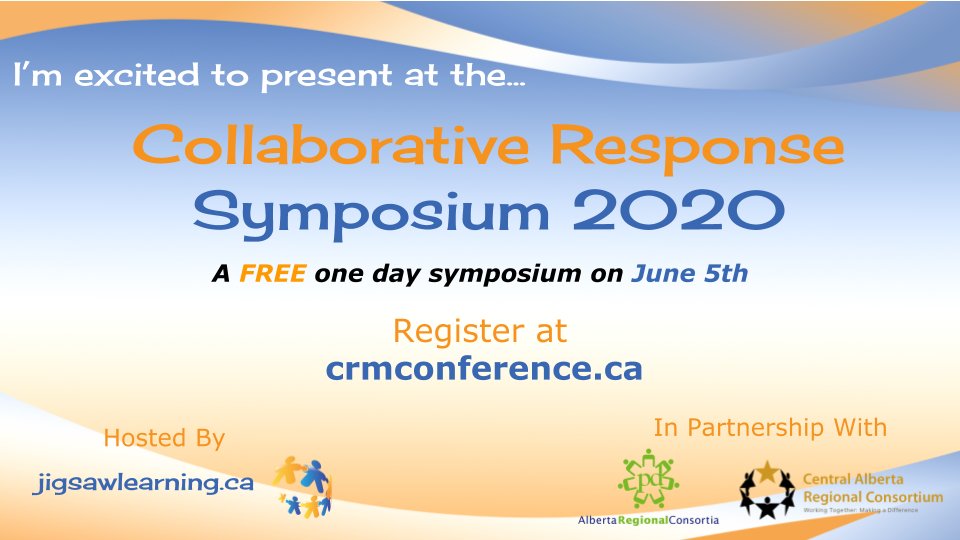 Register now!  crmconference.ca While I am presenting on various aspects of software to support #collaborativeresponse, the #jigsawlearning team, with partner support, has developed an incredible day of learning, offering 30 different 45 minute sessions! #arpdc #carc