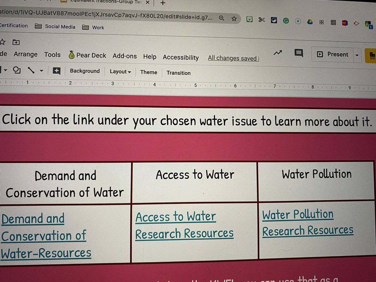 During small group Wednesday we reviewed equivalent fractions and shared about our water issue research. We also got to meet one student’s new dog! <a href="/PowellesPLAY/">Powell Elementary</a>