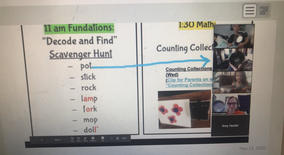 GerstAndie's tweet photo. On Wednesdays we break from our normal routine to practice our skills in new and fun ways! Today we “tapped it out” in order to decode and find these objects around our house! #Kindergarten #TigerStrong #remotelearning @Tabschools @DonnaLayned @LangtonNic @Marcia_J_26 https://t.co/evYJNAROIo