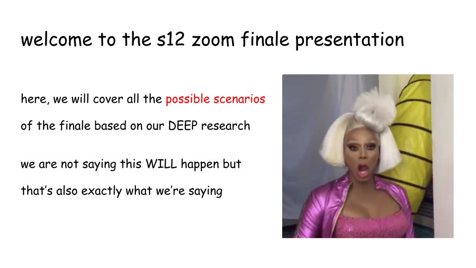 rupaul's drag race s12 zoom finale predictions (a thread)