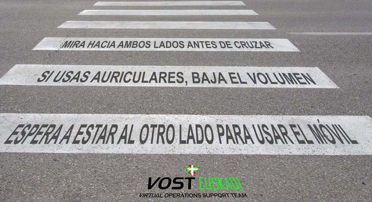 Cruza las vías por el área designada a los peatones con seguridad y por seguridad. Aquí, algunos consejos. 

#SeguridadVial #Trafico #Trafikoa