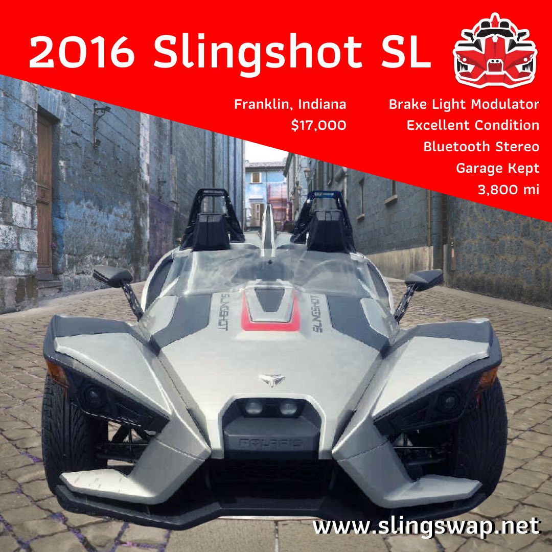 slingswap's tweet photo. JUST LISTED: Check out this excellent low-mileage #SlingshotForSale in #FranklinIndiana!
· 🤙 ·
#slingswap #slingshot #polarisslingshot #holdonletgo #getinstandout #styleonoverdrive #adventureawaits #readyforsummer #topdown #summervibes #lowmiles #bluetooth #forsale https://t.co/ZfuwTBBn73
