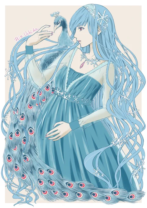 #俺の描いた髪の毛を見てくれ 

描くの大変だけど長い髪が好き 