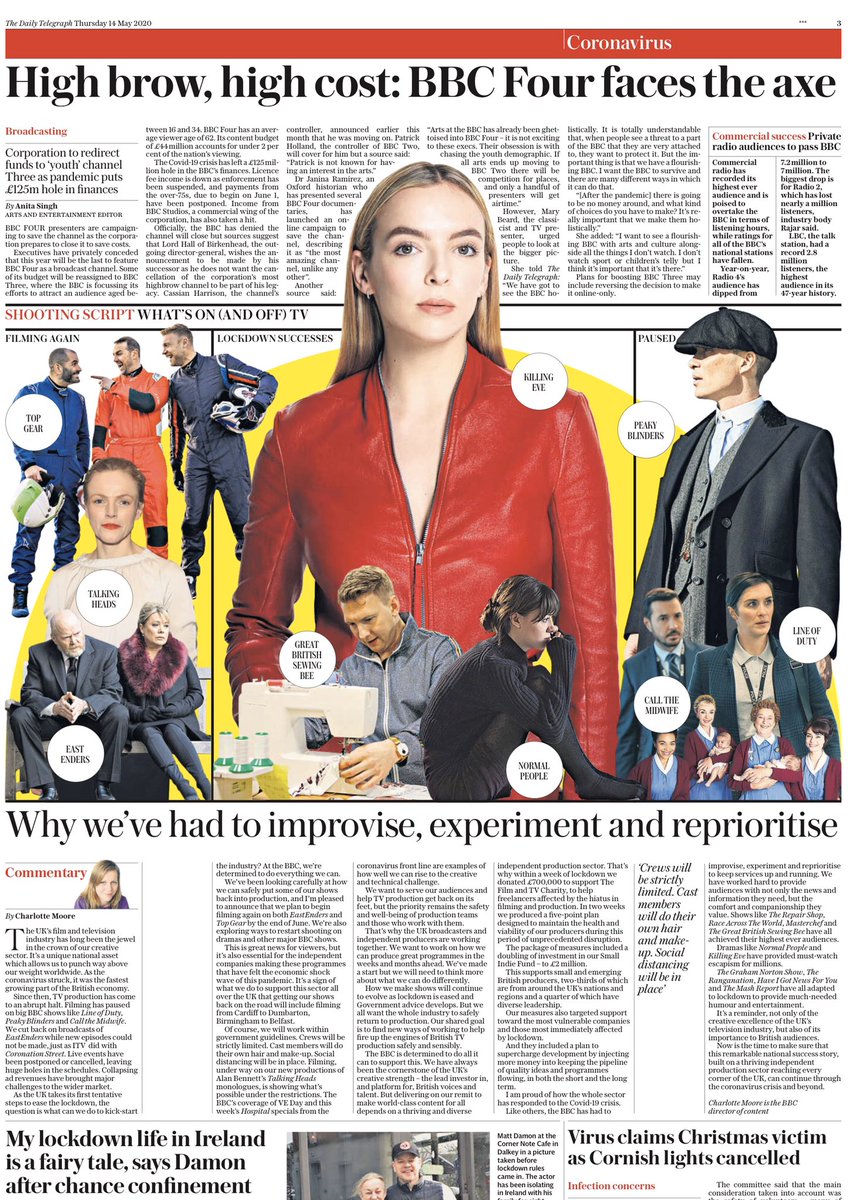 tpaleyfilm's tweet image. Now the @Telegraph are reporting that @BBCFOUR faces the axe