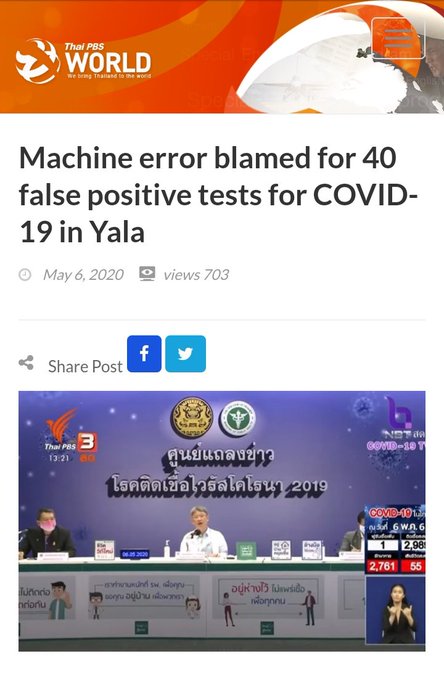 https://t.co/uESUGdPwk2 🤦&zwj;♀️ PAPAYTEST o errores de la m&aacute;quina #Thailand #falsopositivo https://t.co<a href="/tag/thailand"class="tags"><span>#thailand</span></a><a href="/tag/falsopositivo"class="tags"><span>#falsopositivo</span></a>