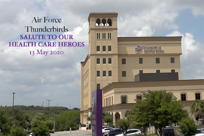 CHRISTUS Santa Rosa (@csrhs) on Twitter photo What an honor to be a part of today's #AmericaStrong flyover by the <a href="/AFThunderbirds/">Thunderbirds</a> in San Antonio. The path included multiple hospitals within our health system. We thank the Thunderbirds for their service and recognition! What an honor to be a part of today's #AmericaStrong flyover by the <a href="/AFThunderbirds/">Thunderbirds</a> in San Antonio. The path included multiple hospitals within our health system. We thank the Thunderbirds for their service and recognition!