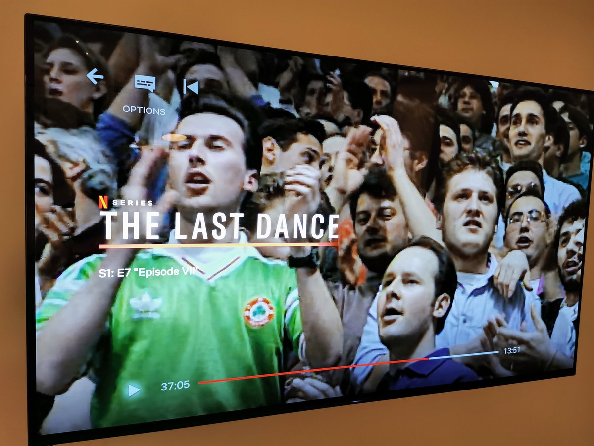 mcelroyorla's tweet photo. I assume everyone has already spotted this? #notagaajersey #butcloseenough #TheLastDance https://t.co/mFToBDEwuz