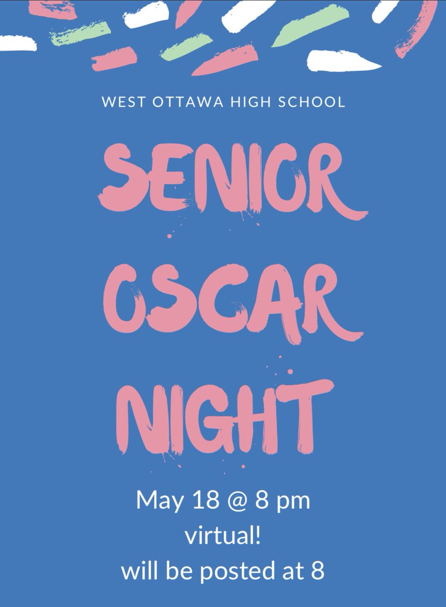 Senior Oscar Night coming soon!!