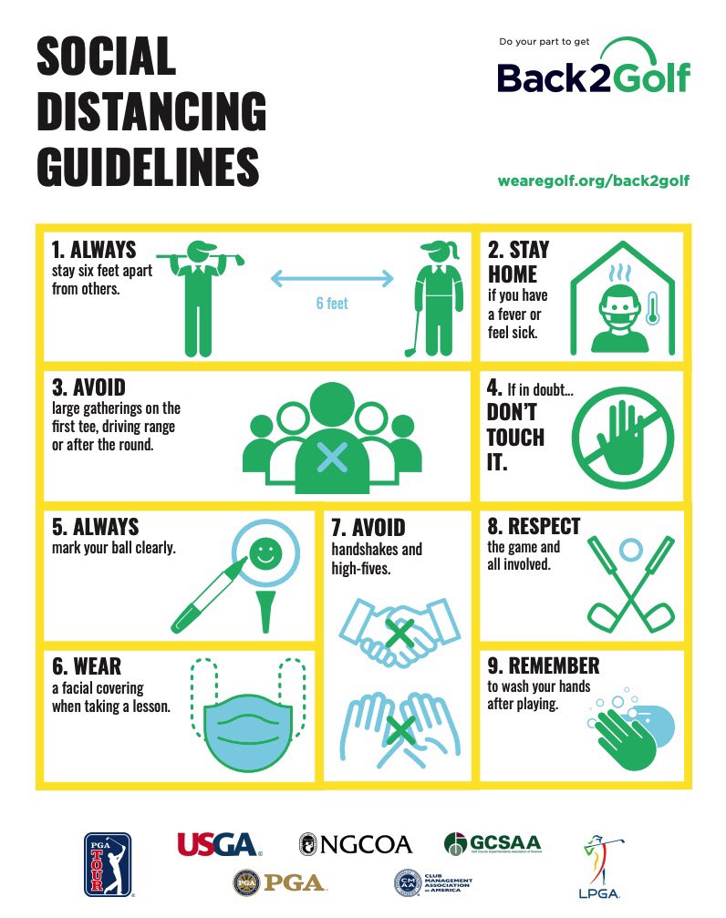 Golf offers an outdoor recreational experience that provides many health and wellness benefits! However, it’s important to be smart and safe while on the course! Please follow these guidelines from The Allied Golf Organizations!
#UtahPGA #PGA #UtahGolf #Back2Golf