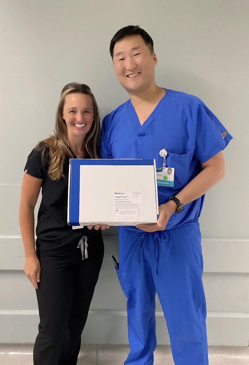 Congratulations to Dr. John Lee of Southern California who completed his first case with the new Interstim Basic Evaluation lead today.  #medtronicemployee #innovation #furthertogether