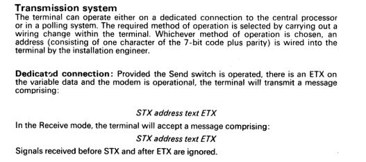 some old terminals needed this to delimit keystrokes to be transmitted to the central processor.