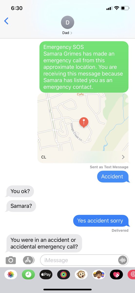 samarbear's tweet photo. I was half asleep trying to snooze my alarm on my phone this morning and somehow managed to dial 911 😅 https://t.co/dyasJJE1qB