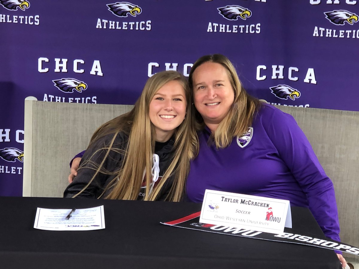 CHCA_Eagles's tweet photo. Congratulations to @taymccracken19 for #signingday2020 to @OWU_WSOC We are so proud and cannot wait to see you soar next year! @CHCAWSOCCER #360Armor #EagleNation @GoCHCA https://t.co/jqblgqcSdZ