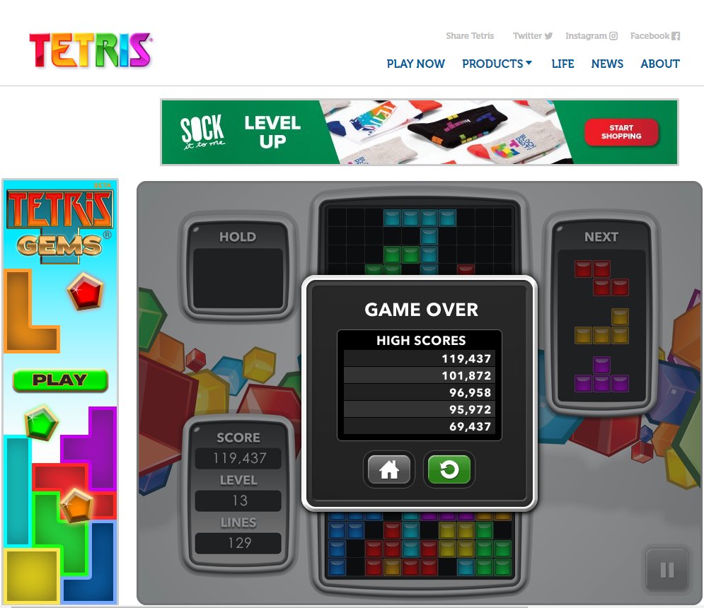CBlossomly's tweet photo. Heey! Hoy conseguí una nueva puntuación! ¿Crees que puedes vencerme?  119,437 puntos 😋♥️ @Tetris_Official   #Tetris https://t.co/tNfGXKJl2G
