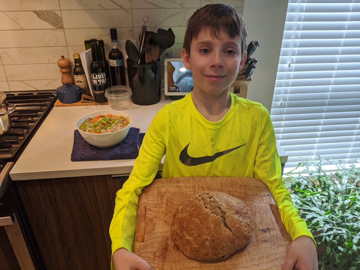 KGM_School's tweet photo. One of our Grade 8 students challenged herself to read 13 books in one day for #WellnessWednesday, and some of our KGMS kids helped around the house by cooking lunch &amp; cleaning. Awesome job! #KGMSVirtual #Literacy #Cooking #BCEducation https://t.co/PeJOMwo1Mf