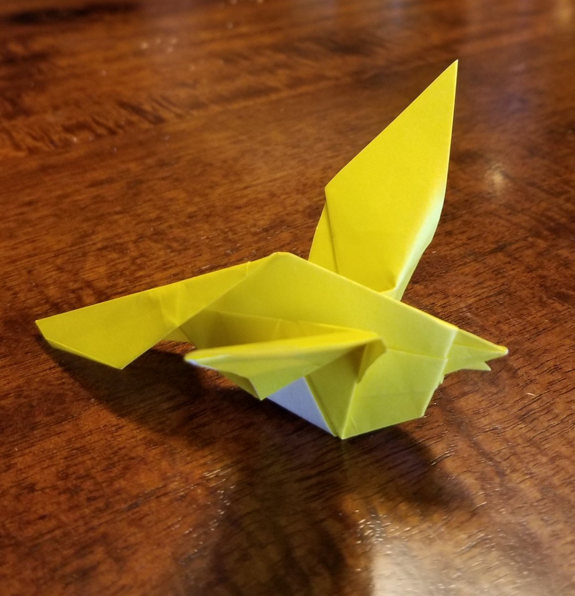 CryptoArmadillo's tweet photo. Evelyn's Songbird by @soksong using 15cm x 15cm paper https://t.co/dQr5BYqFZC