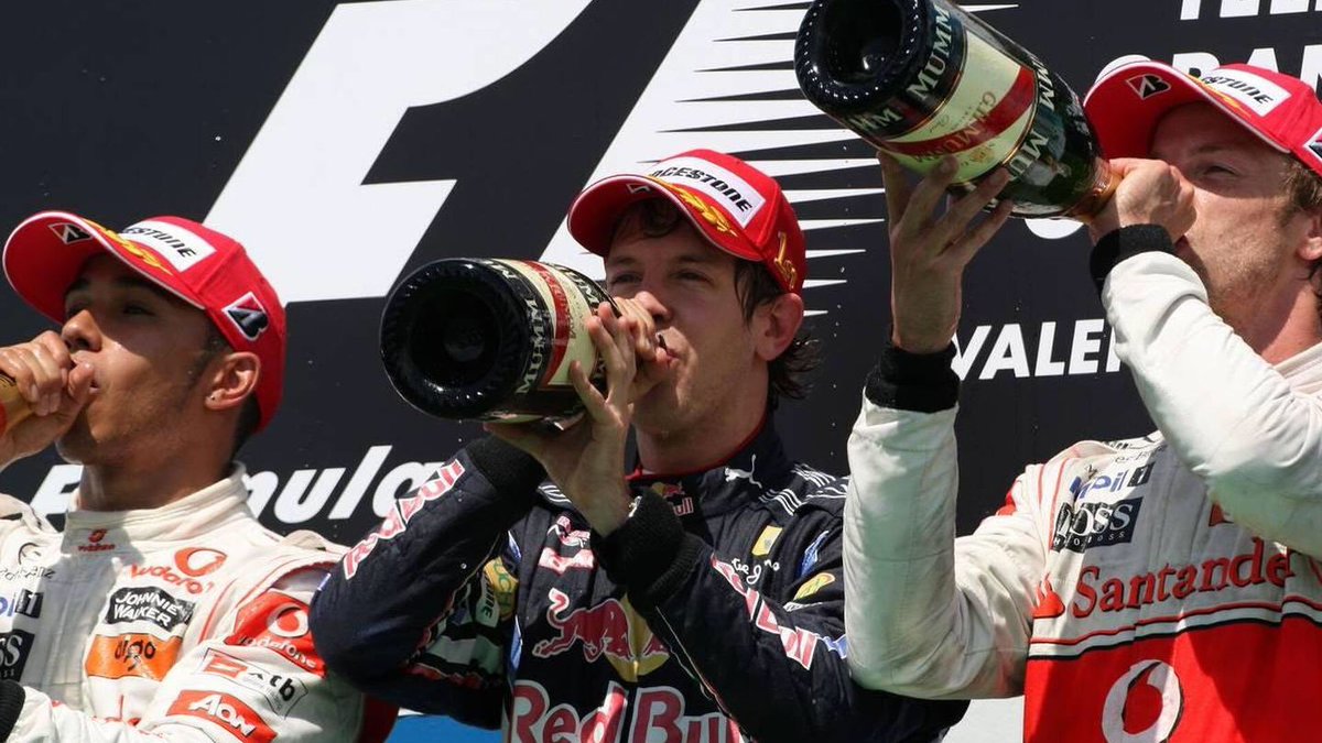 2010 European Grand PrixRed Bull RB657 laps, 308.883 kmPole position: Sebastian VettelSebastian Vettel scores a comfortable win, leading the race from start to finish ahead of Hamilton and Button. This served as his second victory of the season, and the seventh of his career