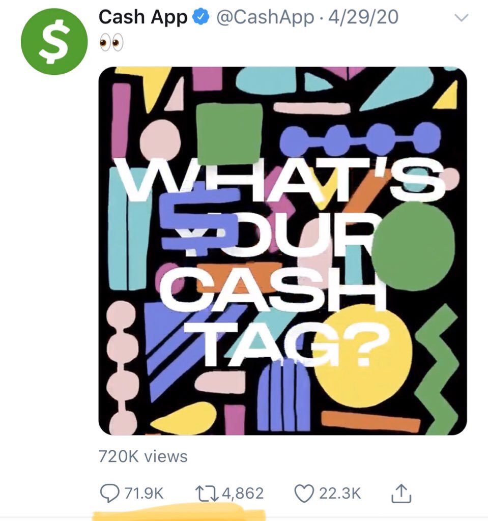  SocialPeople overthink social. Cash App does not....The strategy is simple → giveaway money.  #CashAppFriday But when transferring money is your product and 70k people are responding with their cashtag...it’s pretty fucking effective