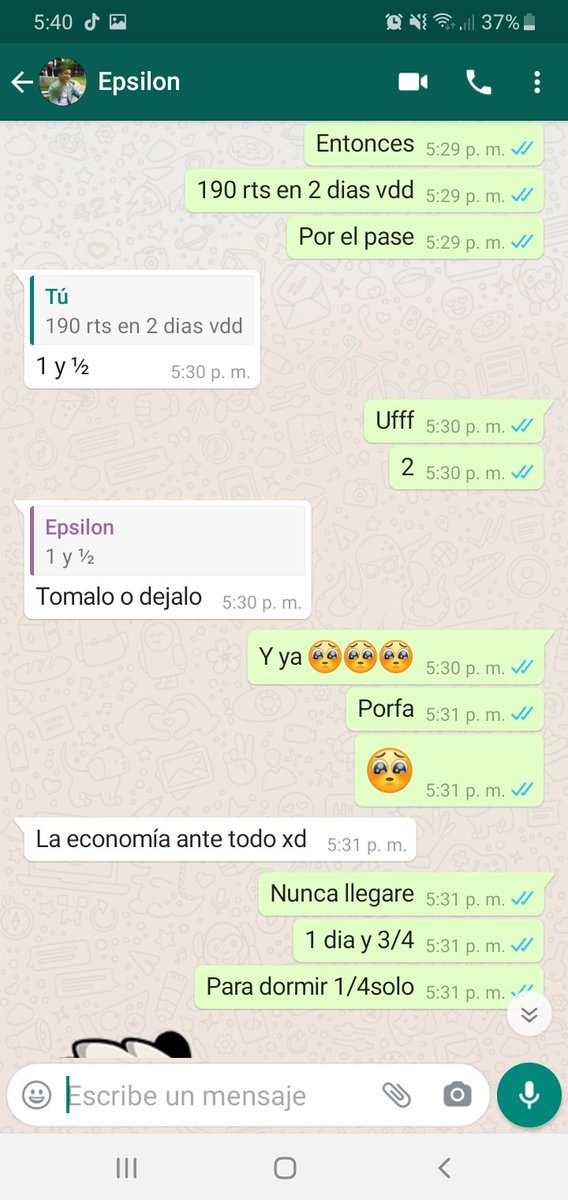 190 Rts en 1Dia y 3/4 para que <a href="/epsilon_BS/">Yahir C</a> me compre el pass.