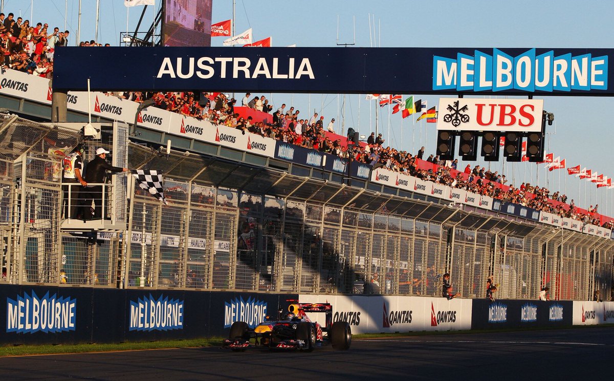2011 Australian Grand PrixRed Bull RB758 laps, 307.574 kmPole position: Sebastian VettelHaving qualified on pole, almost 0.8sec ahead of Lewis Hamilton, Vettel's stroll in the park led him to the chequered flag 22 seconds ahead of the McLaren driver.
