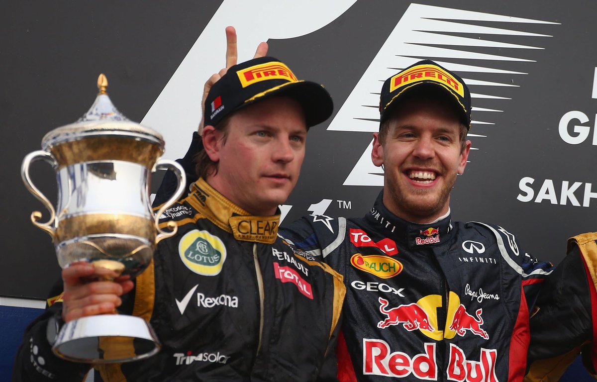 2012 Bahrain Grand PrixRed Bull RB857 laps, 308.238 kmPole position: Sebastian VettelSebastian Vettel took into the first corner and for the majority of the race en route to his first victory in a close battle with Lotus's Kimi Raikkonen.