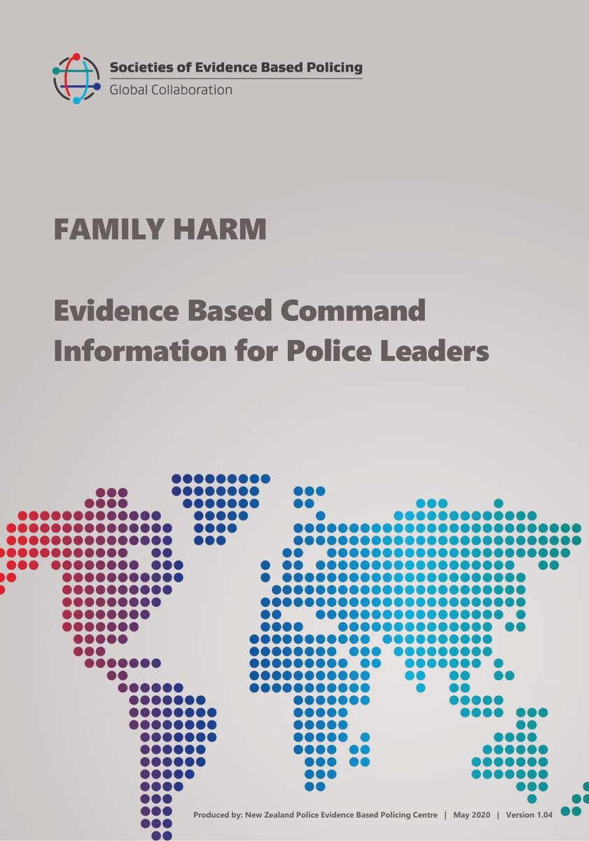 A world 1st collaboration of #SEBP’s has seen police, researchers and supporters of #EBP from UK, OZ, NZ, US and Canada come together to look at policing challenges across the globe. In this edition we looked at family harm in the context of Covid-19. bit.ly/2WrDswx