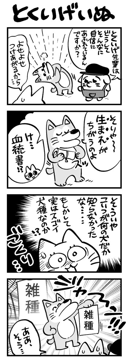 #とくいげいぬ と、後輩!とくいげの出生のヒミツが明かされます!
https://t.co/pDjCNNYiID 