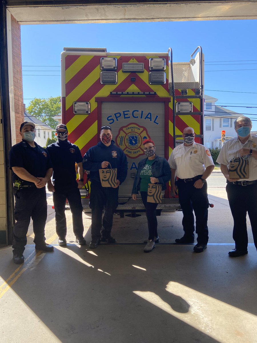 Thank you <a href="/Starbucks/">Starbucks</a> in Cranston for energizing our day ! @IAFF1363 #PayitForward #Cranston #FirstResponders