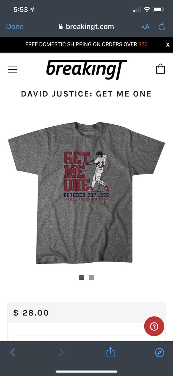FrankieNavarro's tweet photo. @BreakingT Justice was my favorite player growing up so naturally I peed a little when I saw this... So i had to #getmeone #braves https://t.co/U8q2d7QDMz