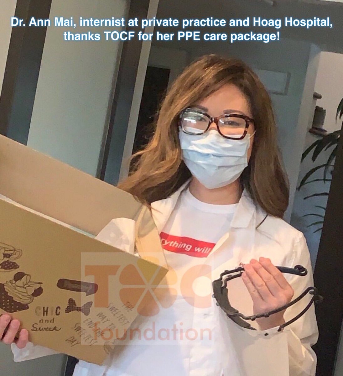 FoundationToc's tweet photo. Thank you for sharing your picture with us! We love to see your big smile 😁 Stay SAFE❤️
Tag yourself on our album or post it then use Hashtag
#TOCFPPECarePackage
#TOCFoundation
#GuardingTheAngels
#GetMePPE
#PPEShortages
#Covid19
#StrongerTogether
#inthistogether https://t.co/vGw9BlKpc3