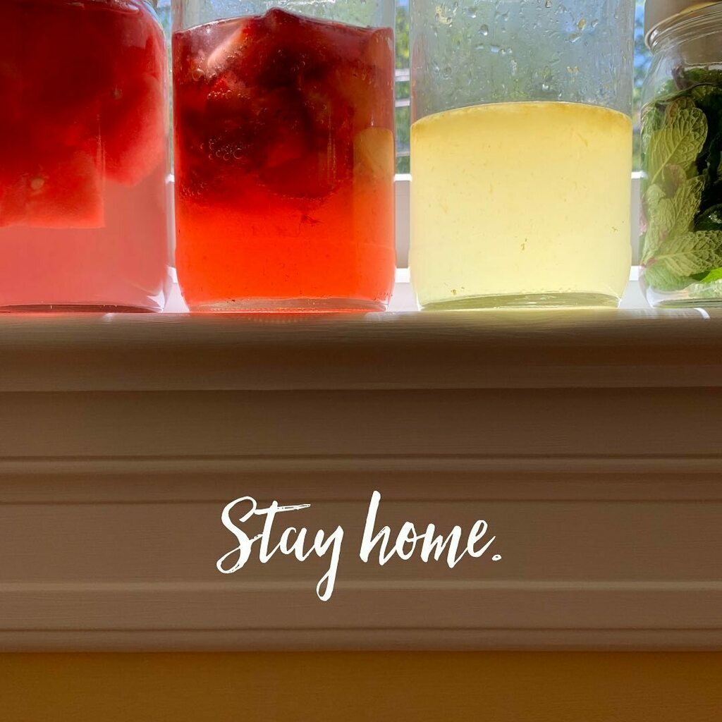 The #kids and I made a few kinds of flavored simple syrup over here today. They’re super easy to make- just a matter of shaking sugar, water and #fruit or #herbs in a jar, then letting it infuse for half an hour or so. We’ll keep these on hand for natura… instagr.am/p/CAJSGgfj_72/