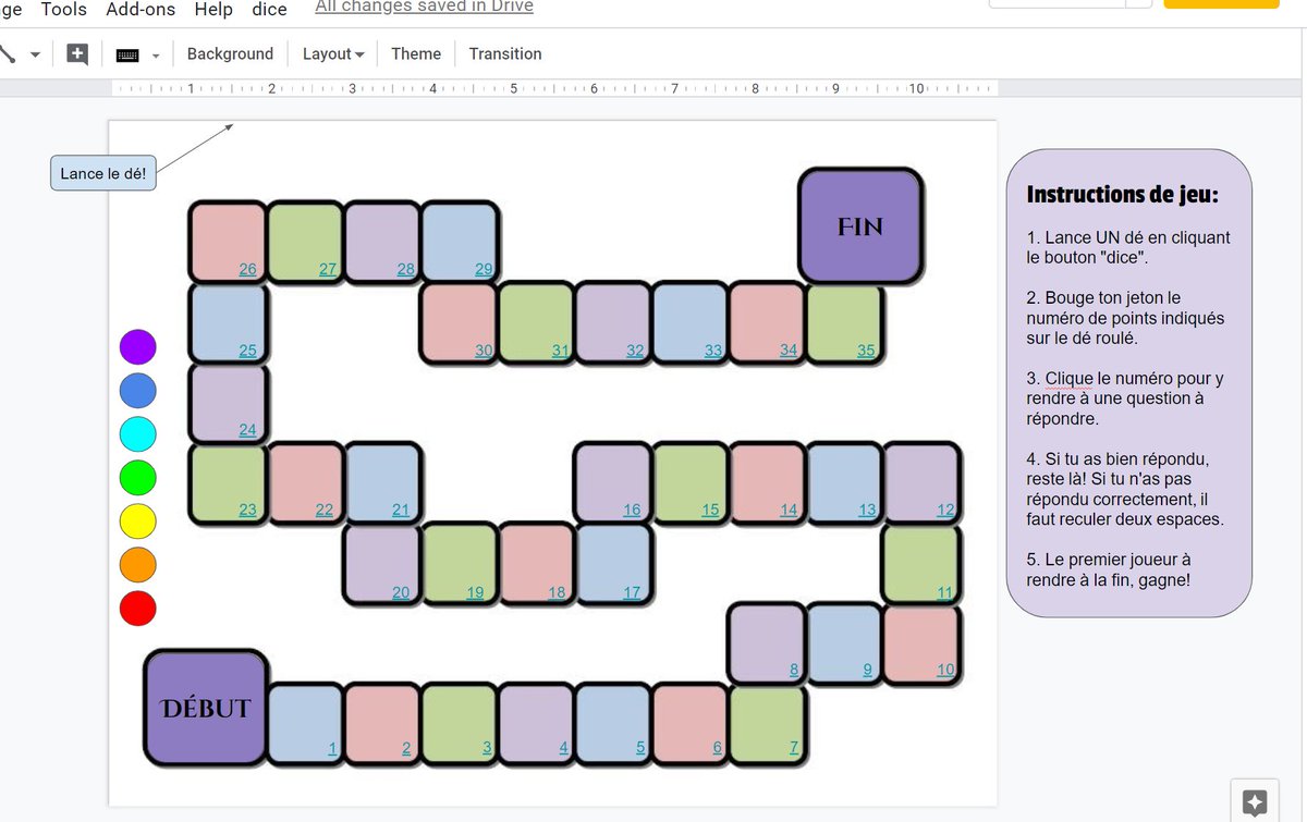 Hey  @OCDSB,  #OCDSBLearnAtHome &  @KanataHighlands, looking to encourage connection and interaction b/w students? I have created interactive games in  #GoogleSlides with French instructions!  #trivia  #checkers  #snakesandladders  #guesswho. I'll share links for copying below.