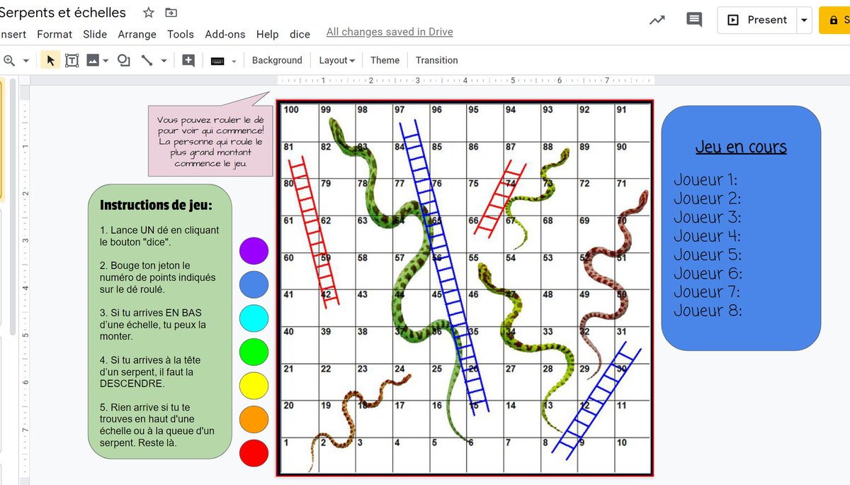Hey  @OCDSB,  #OCDSBLearnAtHome &  @KanataHighlands, looking to encourage connection and interaction b/w students? I have created interactive games in  #GoogleSlides with French instructions!  #trivia  #checkers  #snakesandladders  #guesswho. I'll share links for copying below.