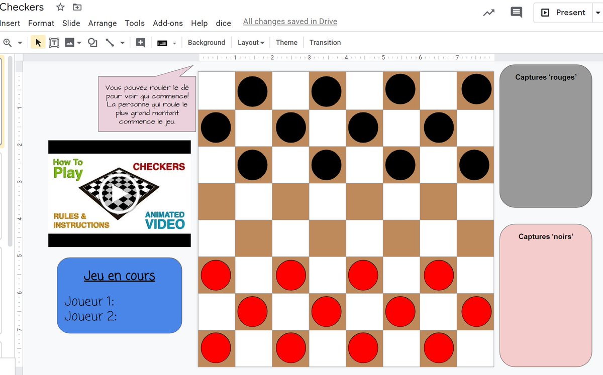 Hey  @OCDSB,  #OCDSBLearnAtHome &  @KanataHighlands, looking to encourage connection and interaction b/w students? I have created interactive games in  #GoogleSlides with French instructions!  #trivia  #checkers  #snakesandladders  #guesswho. I'll share links for copying below.