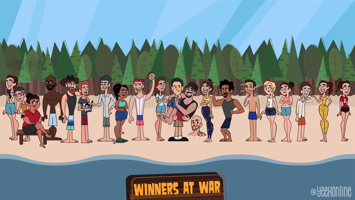 ZainePaisley's tweet photo. I want to see #WinnersatWar in @Cartoon form. #Survivor. #CopsRUS #SURVIVOR40 #AdamKlein #TonyClachos #BostonRob #AmberMariano #Everyonelse #JeffProbst
Picture was found on Reddit https://t.co/UB6wpbnKrv
