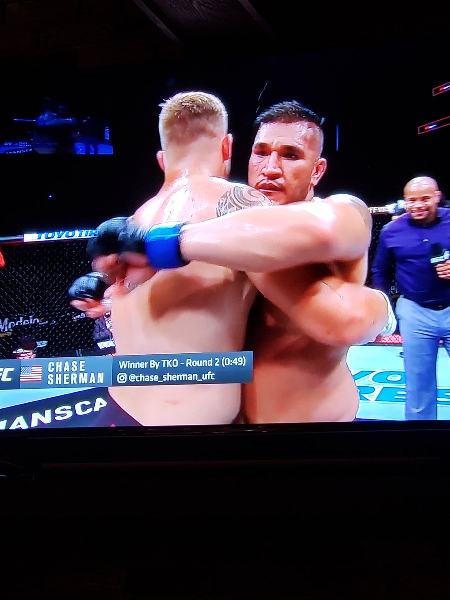 FSUCHASE's tweet photo. #UFCJAX Congrats Chase Sherman 14th knockout. https://t.co/7DpWyon04P