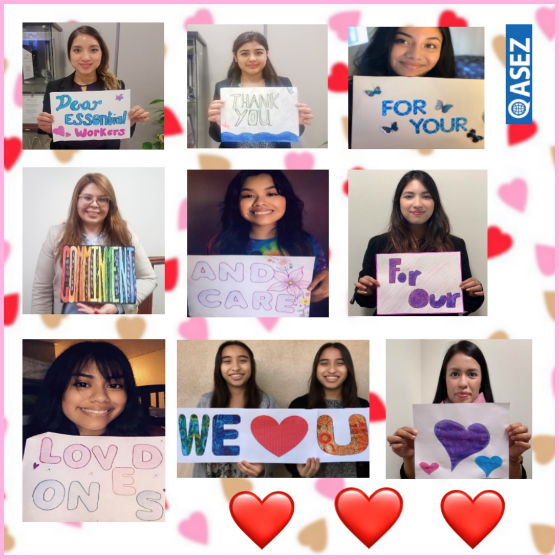 Truthnewcovena1's tweet photo. From all ASEZ volunteers, we THANK YOU, all essential workers in our comnunitites for working harder than anyone else to fight against COVID-19 and providing essential services. Your efforts and sacrifices will always be remembered. We are praying for you. We Love You, Animo! https://t.co/7p5yAOpEyf