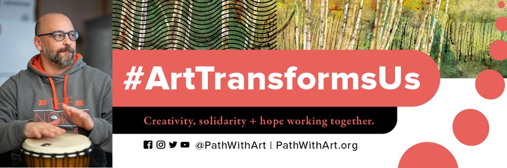 GLYConstruction's tweet photo. Take part in #ArtTransformsUs, a month long celebration of events highlighting the power of art: creativity, solidarity and hope working together! Every Tues + Sat in May, join @PathWithArt for performances, discussions, and classes for all to enjoy. https://t.co/iCxZgJZgaS https://t.co/01eg0l8E4H