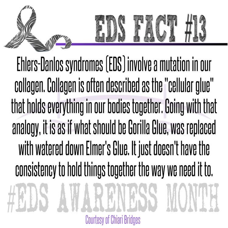 Nina_Fighter's tweet photo. EDS AWARENESS FACT DAY 13
#EDS #EhlersDanlosSyndrome #EhlersDanlos #EDSAwarenessMonth #zebrastrong #issueswithmytissues https://t.co/Ww0IUKeTyJ