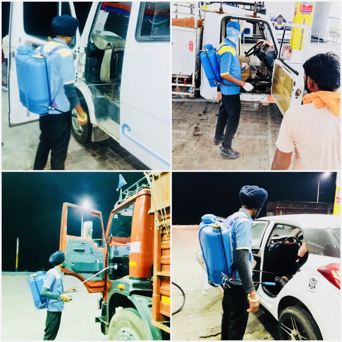 bp_coco's tweet photo. Sanitisation of customer vehicles to strengthen their safety net against #COVID19 at BP Chohan , Amritsar . That’s why it’s called GHAR where you feel safe and protected. ⁦@BPCLimited @mohit02121970 @BPCLRetail @bpcljalandhar @BPCretJalandhar @SanjayM75181416 https://t.co/D5lS5uSUqV