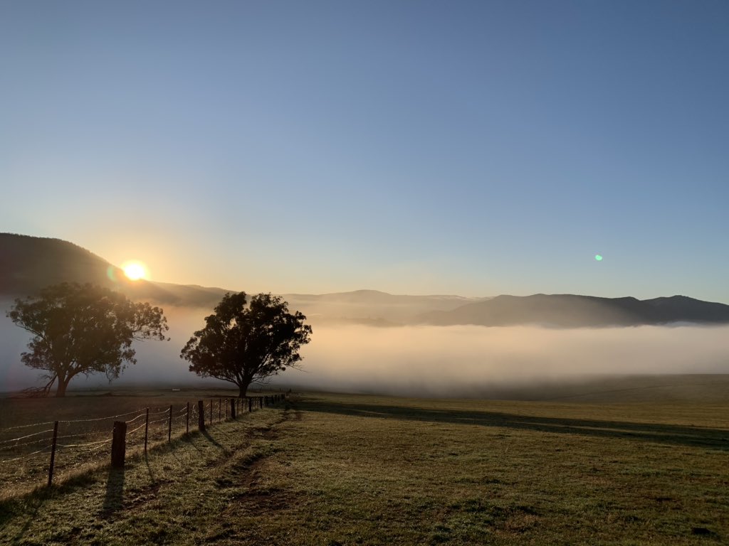 Stunning autumn morning in the high country today 🙌🏼 ☀️