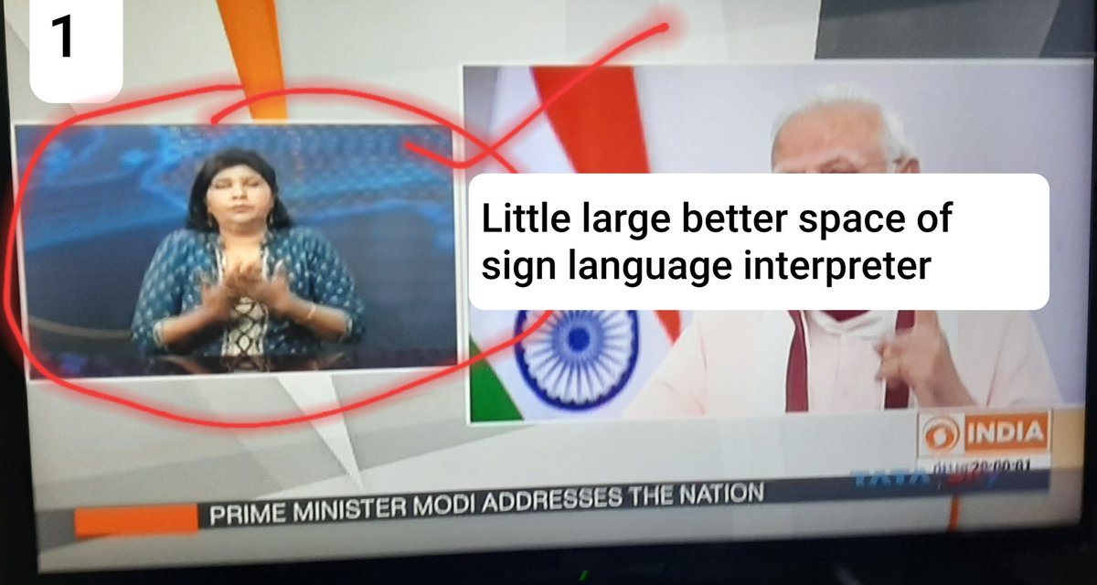AkshayDhongad18's tweet photo. 1. Larger Viewing Space is better.
2. She is incomplete&unprofessional #InappropriateAccess:DDIndia#2 @PMOIndia @narendramodi @HomeAffairsMin @MoHFW_INDIA @MIB_India @MSJEGOI @MSJE_AIC @socialpwds @DDNational @DDIndialive @wfdeaf1 @ncpedp_india https://t.co/oWZUjYe90q