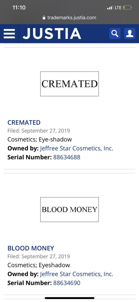 Levario's tweet photo. @JeffreeStar I hope it’s cremated! I cheated and looked up his trademarks 🥰 https://t.co/072xby6abQ