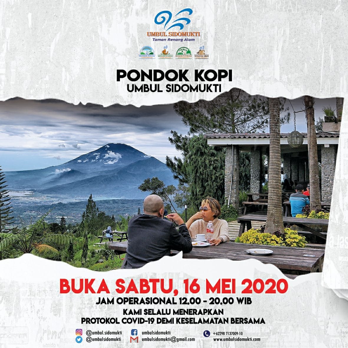 Hallo gaes
Mulai tanggal 16 Mei 2020, kami akan buka kembali 
Mulai dari Pondok Kopi, kemudian 25 Mei 2020 Pondok Panorama villa juga akan di buka kembali.

⛰Umbul Sidomukti

#umbulsidomukti #semaranghits  #pondokkopi #pondokwisata #pondokpanorama