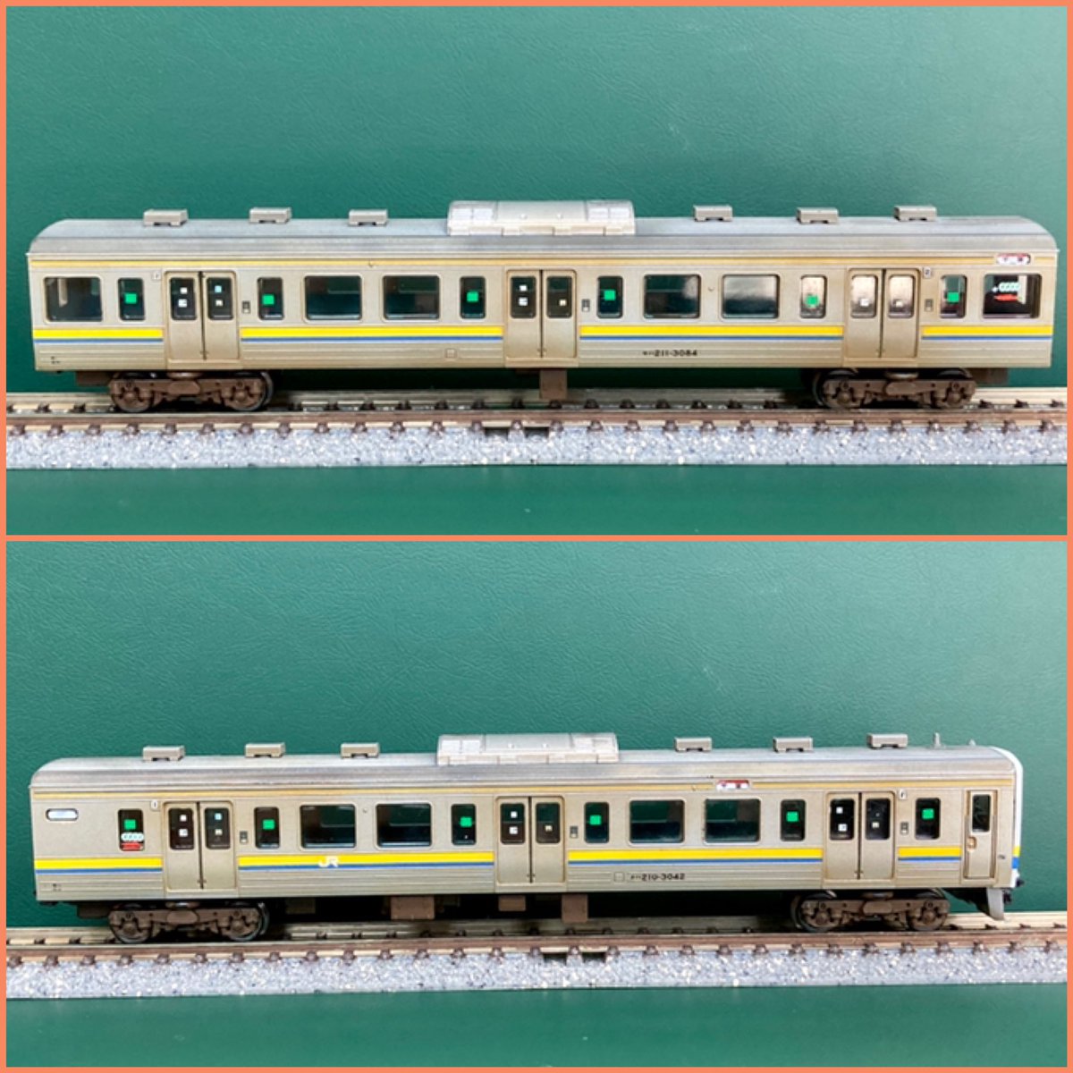 TOMIX 211系 3000番台 千ﾏﾘ507編成 完成報告。 集電効率化/霜取り用の