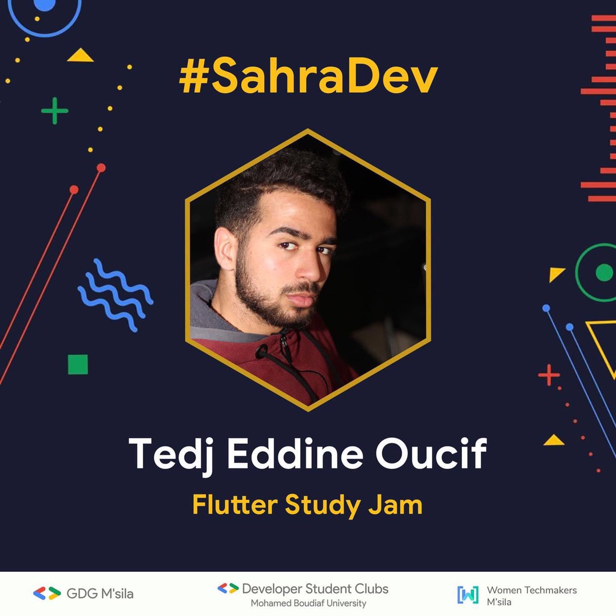 سهرتنا هذه الليلة ستكون مختلفة، لأننا سنتحدث عن ثورة جديدة في التكنولوجيا والتي هي Flutter، مع المتحدث "Tedj Eddine Oucif” سيطلعنا  بالتفصيل عن هذه التكنولوجيا وكيفية عملها من الناحية النظرية، ثم كيفية تثبيتها، دون أن ننسى الجانب التطبيقي، حيث سنبني مع بعض  أول تطبيقاتنا