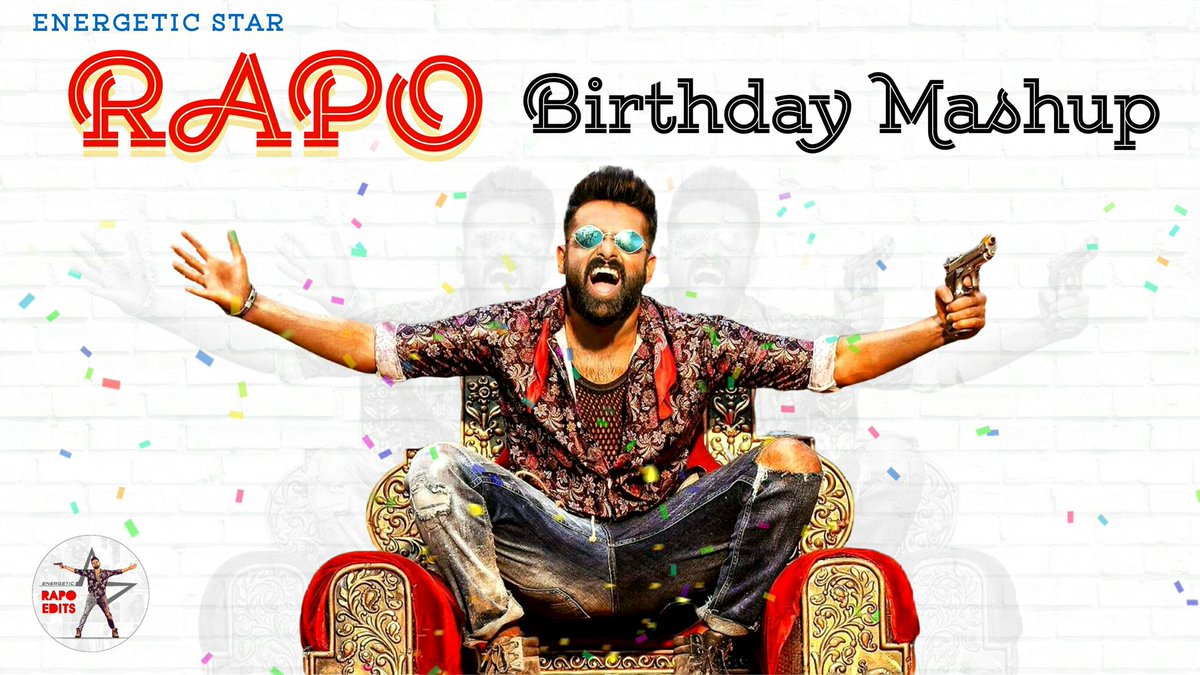 RamFansRockz's tweet photo. Here is Our Birthday Gift 🎁 to Our Most loved brother @ramsayz 

The Mental Mass #iSmartShankar Title Song Mashup is here 🔥
Watch with Full Sounds and Enjoy.

▶ https://t.co/GnSc839EZE

Like &amp; Share..
#RAPOBirthdayCDP 
#RAPOBdayCelebrations https://t.co/EaI6acCtgL