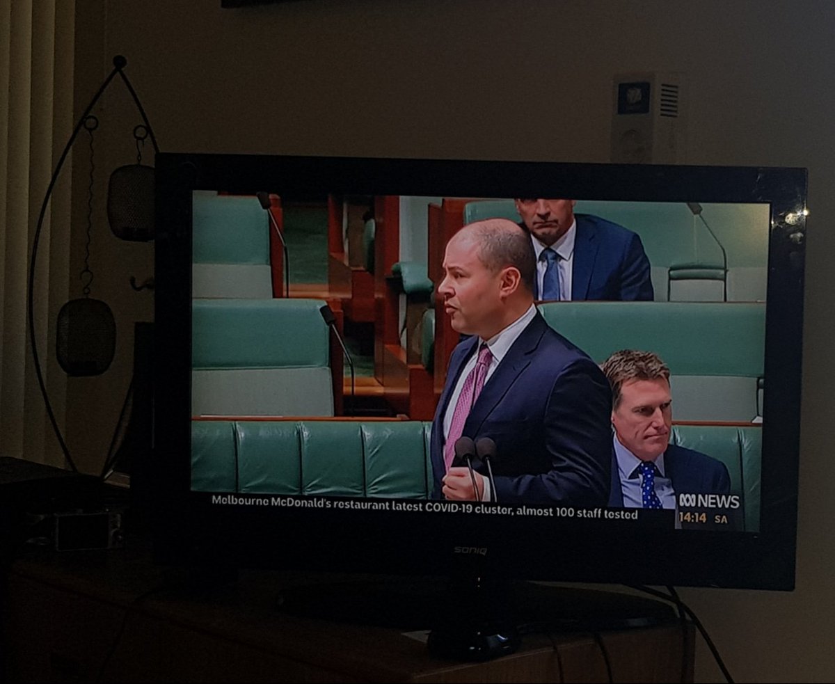 HelloLagom's tweet photo. @JEChalmers Just watching him completely dismiss the question about employees of the local pool left to suffer. Local government is a laughable "creature" apparently..."go talk to the state". https://t.co/YK1wgxkcYl