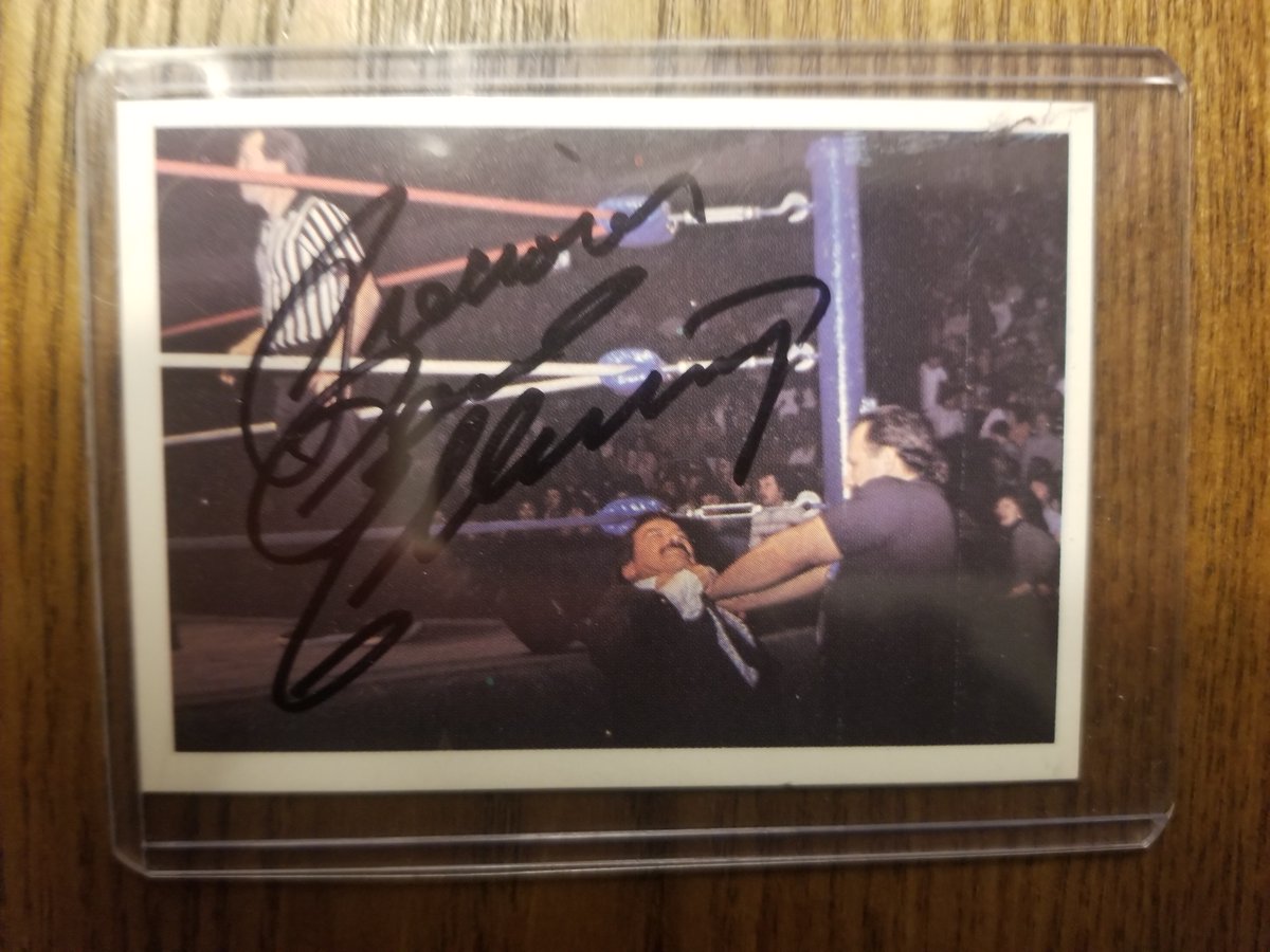 wrestlingcards's tweet photo. #WrestlingCardWednesday: A 1988 @nwa Wonderama card signed by @PaulElleringWWE at the @pwhf in Amsterdam, NY during induction weekend in 2011. @PWHF123 @IPWHF #NWA #PWHF #DarkSideOfTheRing #WrestlingTradingCards https://t.co/YykvbEDt01