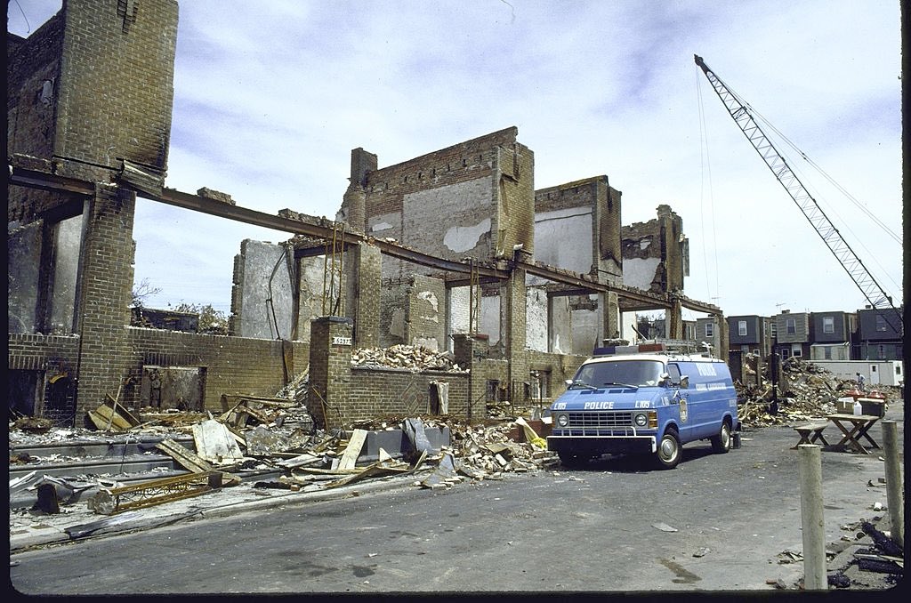 The MOVE bombing resulted in 11 deaths, including 5 children. 61 homes were destroyed.